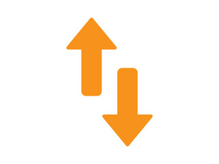arrow up down icon design illustration.