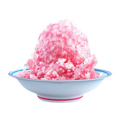 Shaved ice element_hyperrealistic_hyper detailed_isolated on transparent background
