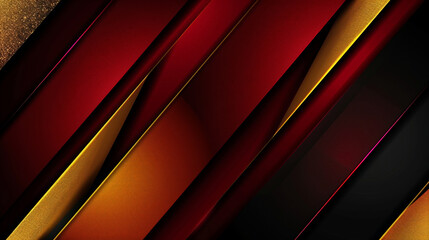 Obraz premium black, red and gold stripes, luxury