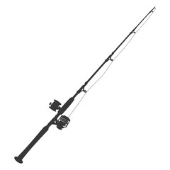 silhouette fishing rod black color only