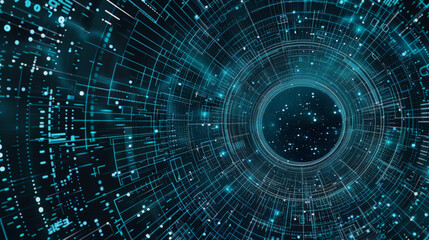 Obraz premium digital background for tech, AI, data graphics