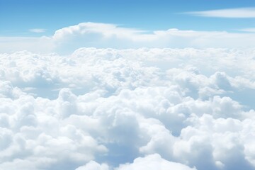 White cloud pattern, aerial view above, serene, broad perspective