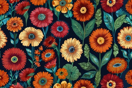 Seamless patterns step repeating patterns design
