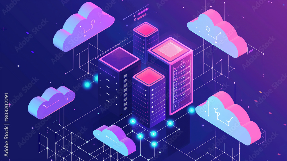 Poster serverless computing with an image of functions being executed in response to events, without the ne