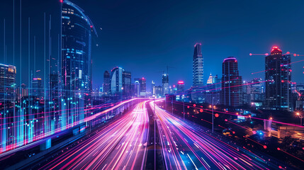 Obraz premium Show the potential of edge computing with an image of devices processing data locally, reducing latency and improving performance.