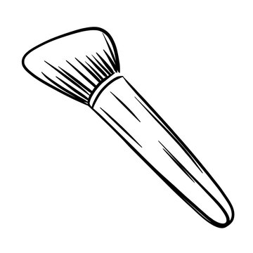 recommend clip art: Makeup brush line art