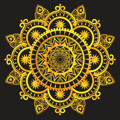 This is simple and vector mandala background and it is editable.