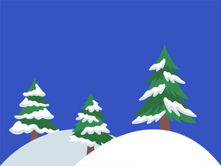Christmas Tree Frame Background Illustration
