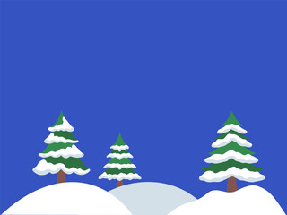 Fototapeta premium Christmas Tree Frame Background Illustration 