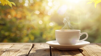A Serene Morning Coffee Moment