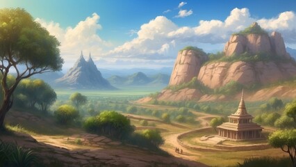 Game concept: ancient fantasy land