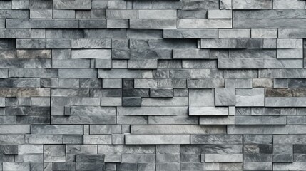 Obraz premium Gray slate brick wall texture background