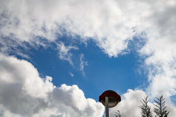 Street lamp with clouds in Els Poblets