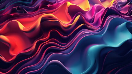 Fototapeta premium Abstract wavy texture with vibrant colors