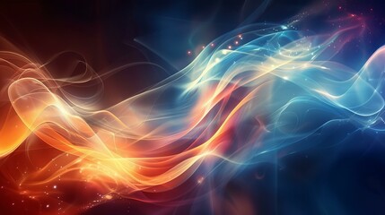Abstract Wavy Colorful Background