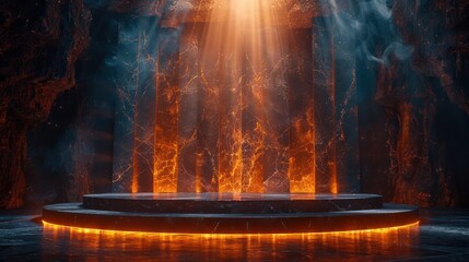 Bright Light Emitting From Stage