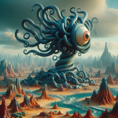 AI generative, surrealism abstract fantasy art, surrealism and abstract fantasy, strange and abstract surrealism art, surrealism fantasy abstract art, strange and abstract surrealism unique surrealism