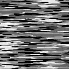 Monochrome grunge camouflage background. Camo pattern black. Vector Format editable element 