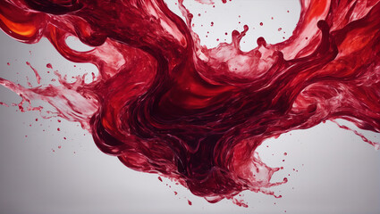Visuals of liquid magma in radiant shades of ruby red, pulsating and pulsing against a plain background with subtle lighting, capturing the essence of passion and vitality ULTRA HD 8K