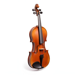 A Violin isolated on white background