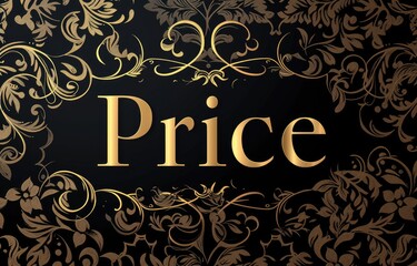 Price in focus: dynamic logo text design for impactful branding, marketing, and commercial communication in retail, commerce, and business sectors