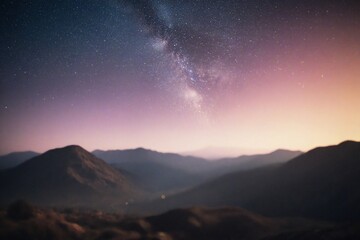 sunrise in the mountains