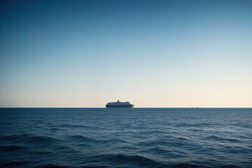Naklejka premium tanker at sunset
