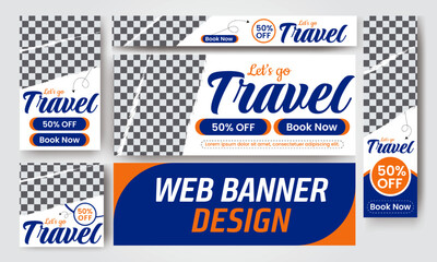 Modern & Clean Set Of Web Banner Design