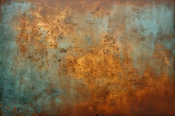 Blue and brown abstract painting