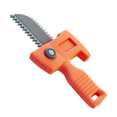 Obraz premium PNG saw 3d icons and objects , in cartoon style minimal on transparent, white background, isolate