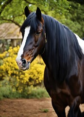 horse in the field