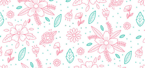 Delicate flowers background