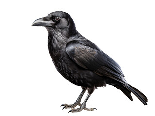 a black bird with a large beak