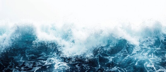 Image of an ocean wave with empty space for text.