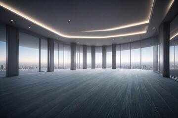 Fototapeta premium empty room with a light