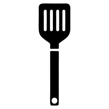 recommend clip art: Black Spatula Icon Vector Illustration