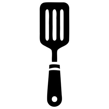 recommend clip art: Spatula on Black Vector
