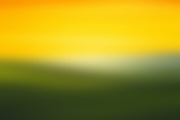 Abstract backdrop: a flowing gradient, reminiscent of a meadow during the golden hour, casting hues of dark green and yellow across the canvas.
