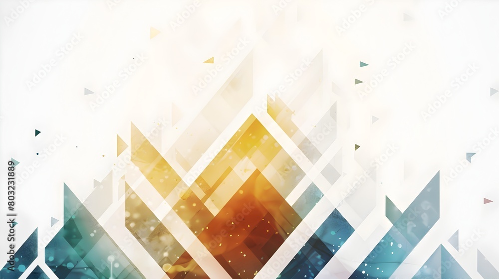 Poster minimalist forward arrows in muted geometric abstract design