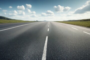 Naklejka premium road to the sky