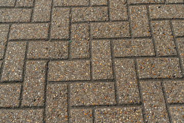 Close-up of a cobblestone walkway