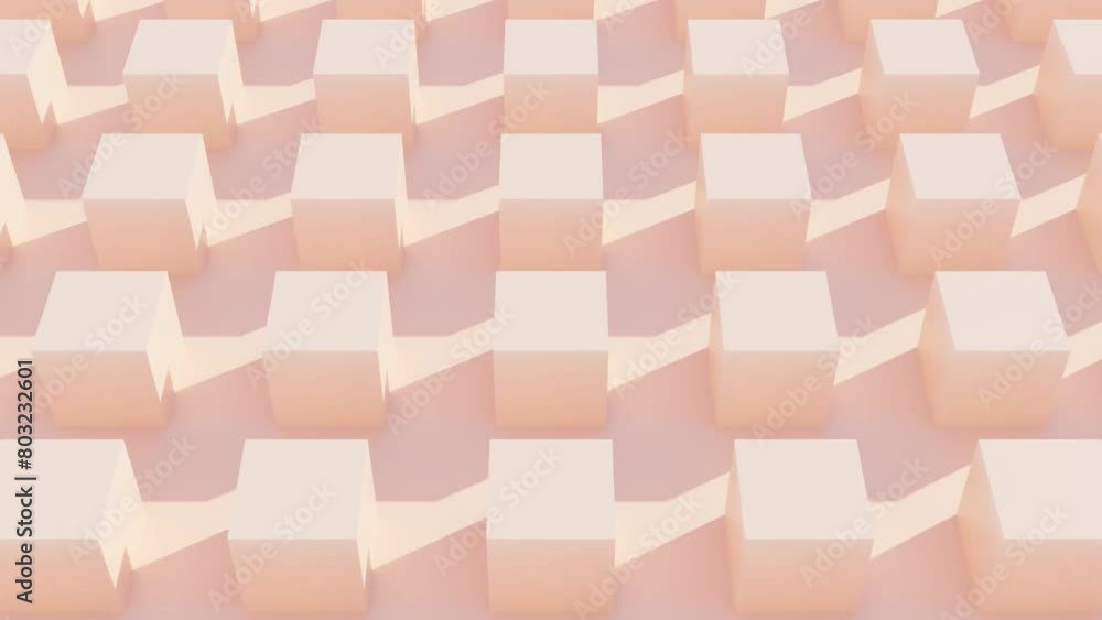 Aufkleber dynamic geometric designs: abstract 3d motion background loop