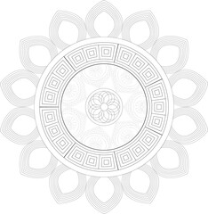 Vector Mandala Coloring Pages & Books