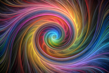 Fototapeta premium colorful swirl lines