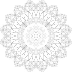 Vector Mandala Coloring Pages & Books