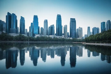 Fototapeta premium city skyline