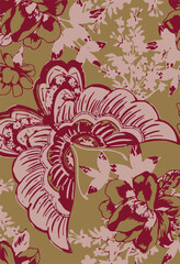 Seamless tropical floral pattern