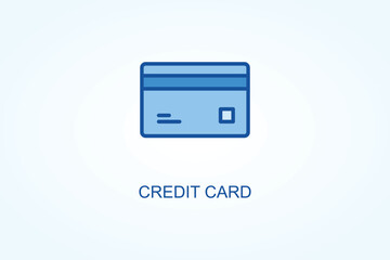 credit card  vector, icon or logo sign symbol illustration 