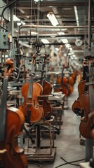 A musical instrument factory where each item is tested by ghost musicians to ensure perfect sound