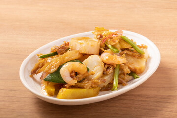 北海道産ホタテと甘海老のサラダ